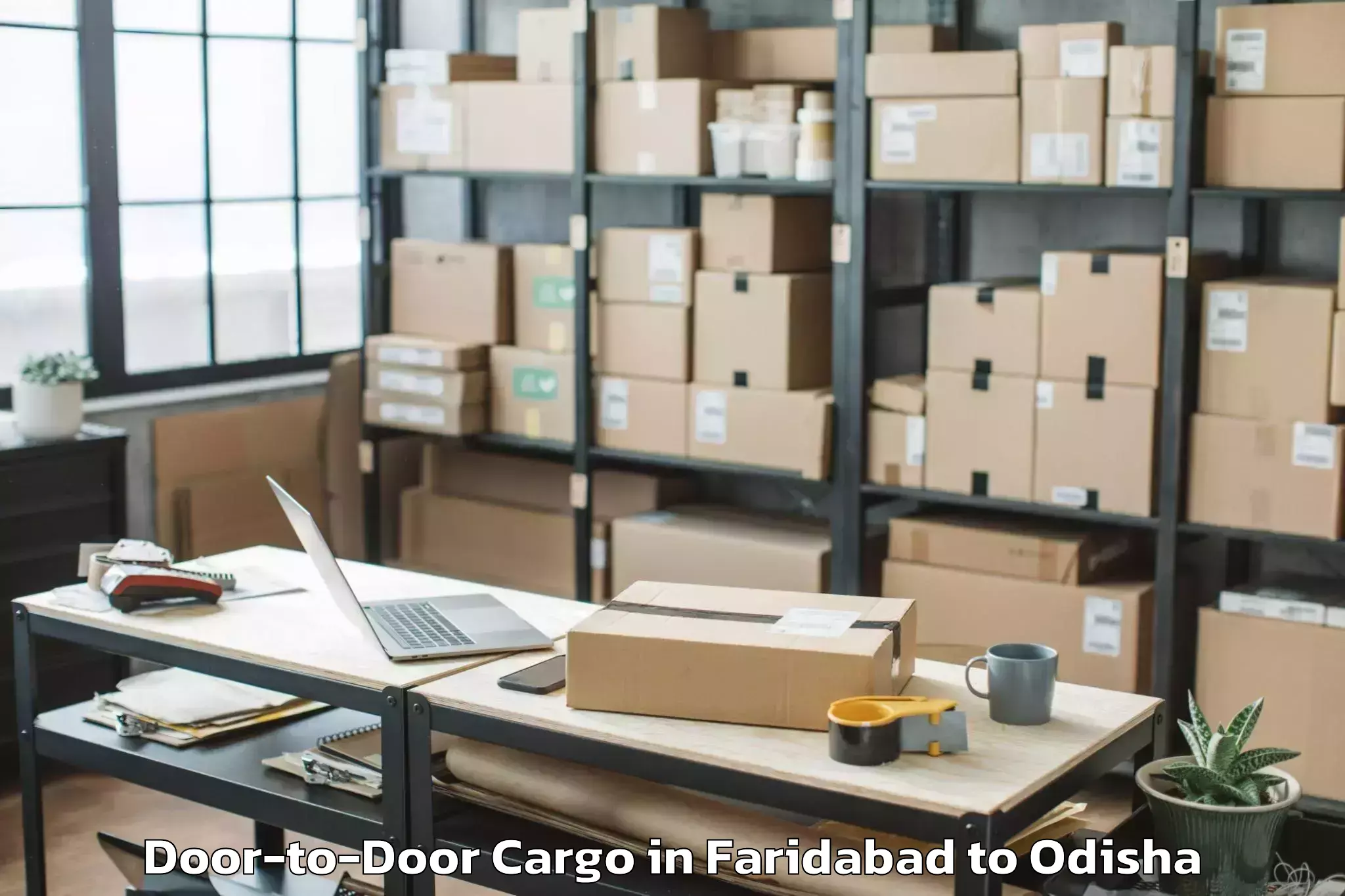 Book Faridabad to Baudh Door To Door Cargo Online